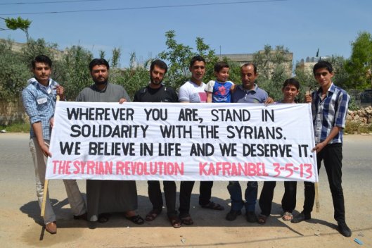 From Palestine… Here is the Syrian Revolution!