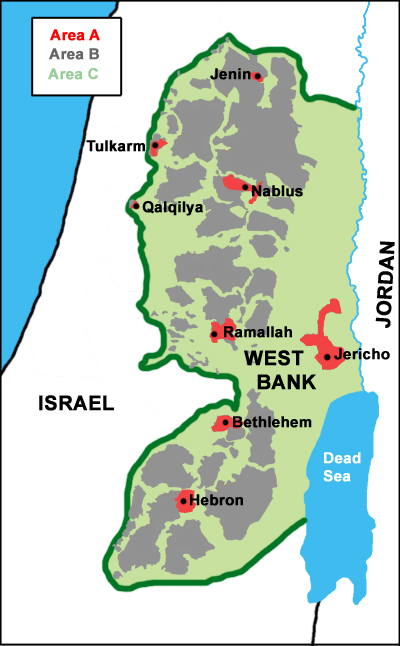 Oslo_divided_the_West_Bank_to_A_B_C