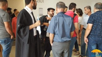 Hassan Jabareen after Raja court appeal in Haifa